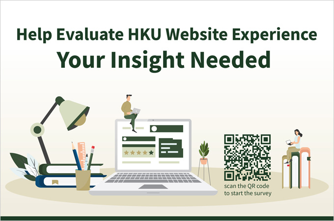 Online survey on HKU Homepage
