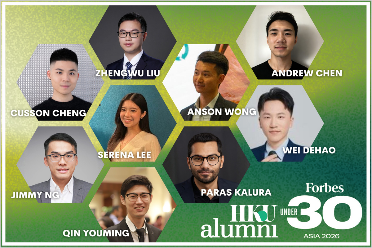 HKU Alumni Recognised in Forbes 30 Under 30 Asia 2026